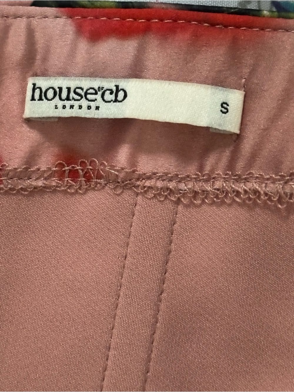 House of CB Toira Rose Print Draped Corset Mini Dress Size Small - Picture 3 of 5